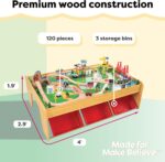 KidKraft Waterfall Mountain Wooden Train Set - Image 3