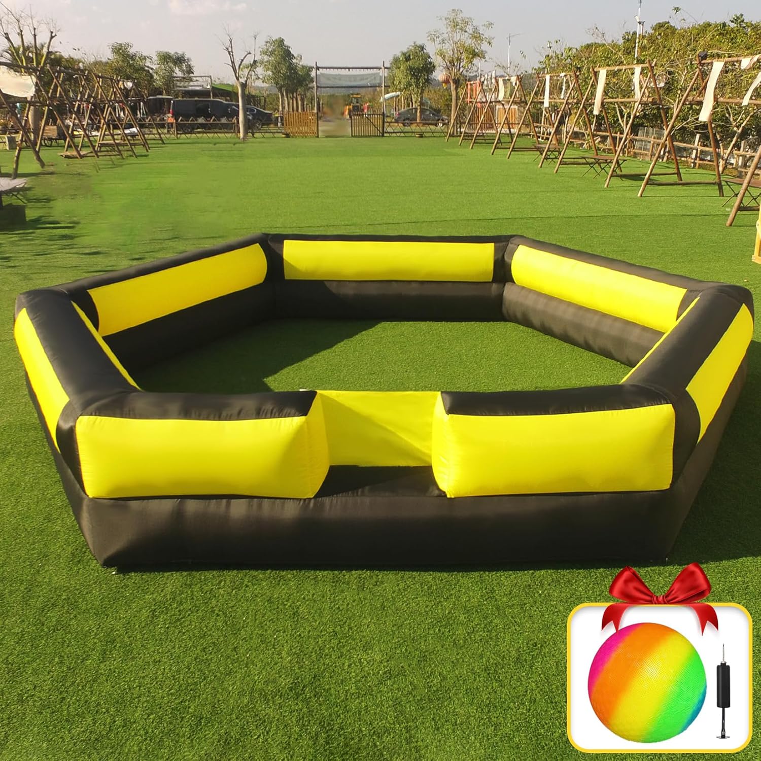 81RpMWsPfpL._AC_SL1500_.jpg 17FT Gaga Ball Pit Portable - Image 1