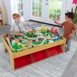 KidKraft Waterfall Mountain Wooden Train Set - Image 2